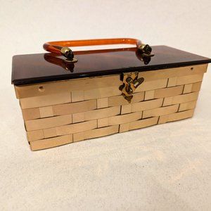 Vintage DORSET-REX Basketweave Lucite Handbag